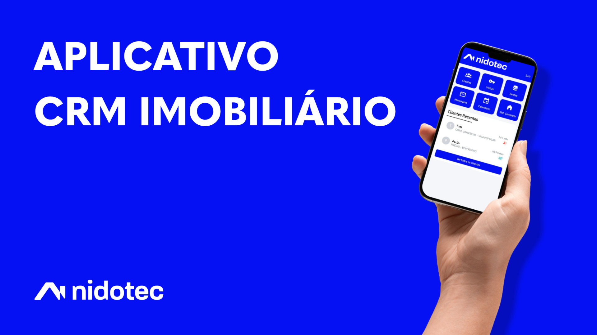 CRM imobiliário na palma da mão: conheça o aplicativo nidotec Imóvel